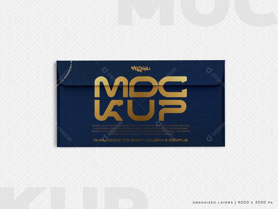Envelope Mockup PSD Editável