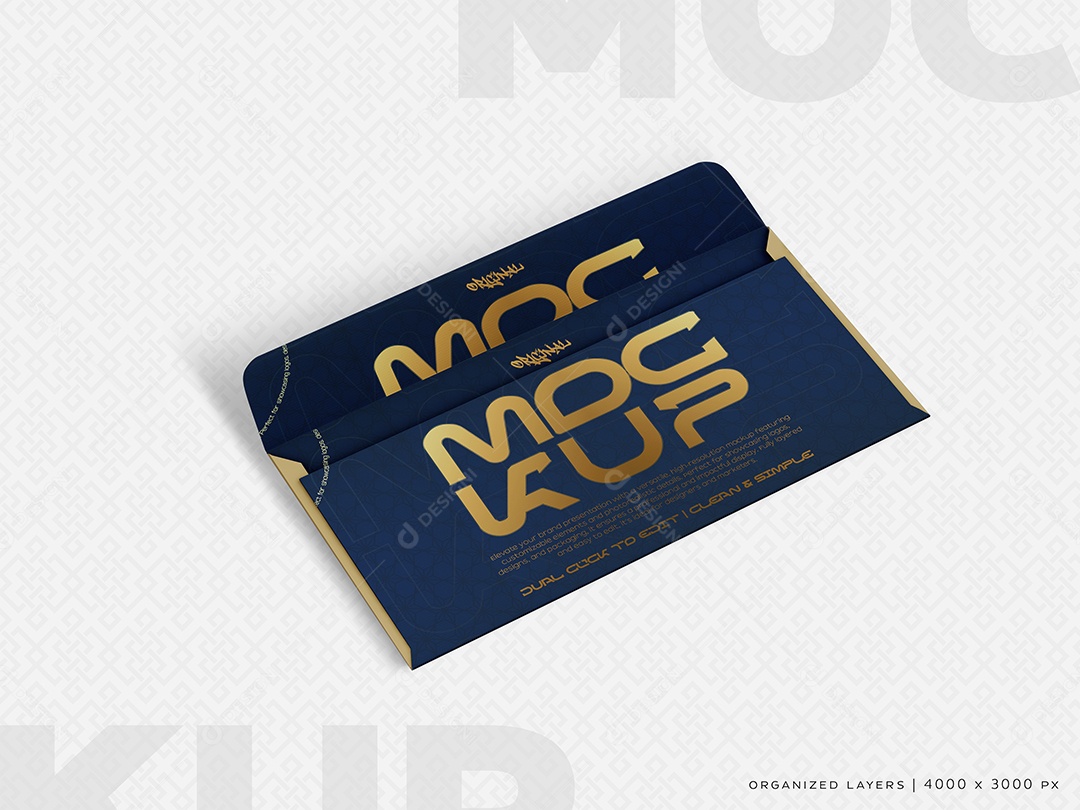 Envelope Mockup PSD Editável