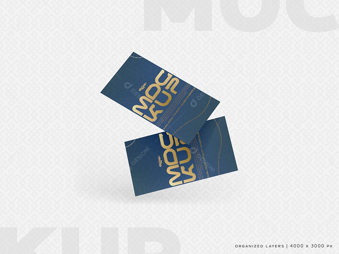 Mockup Cartão de visita PSD Editável