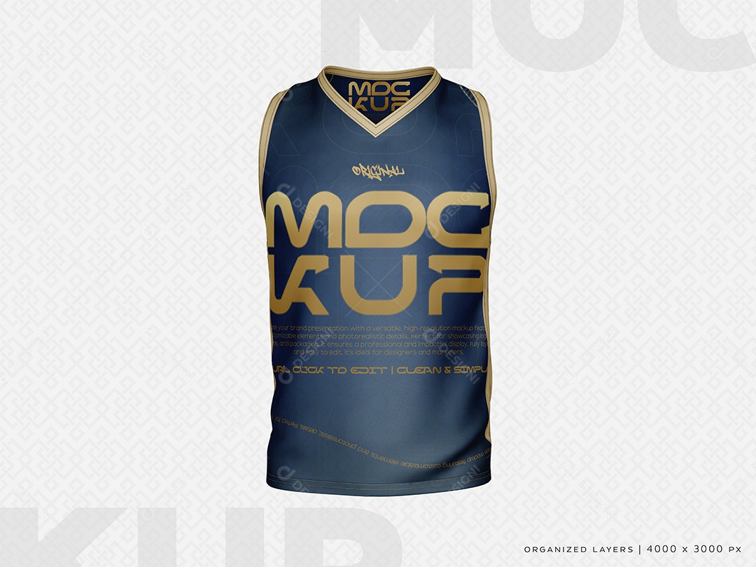 Camisa Regata Mockup PSD Editável