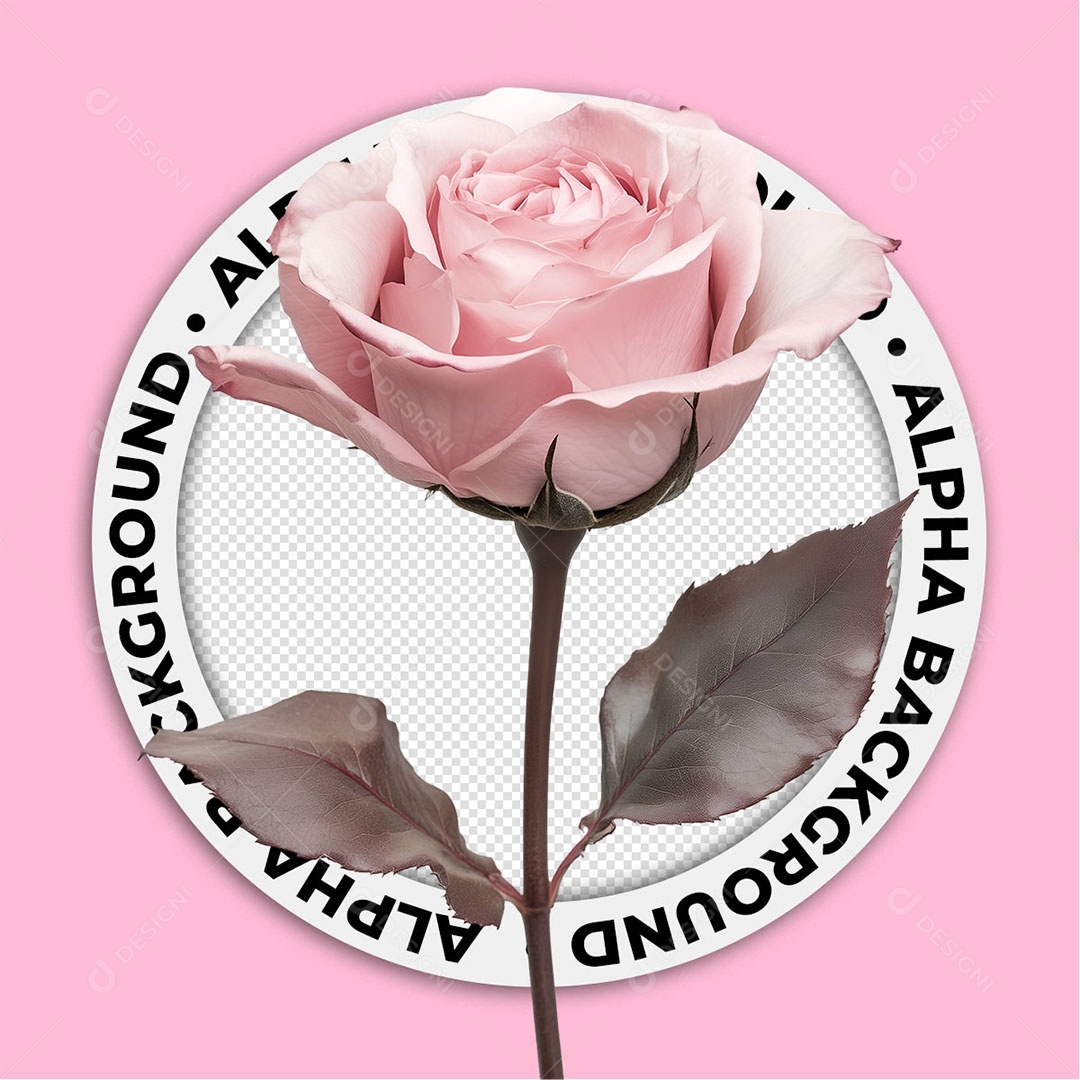 Elemento 3D Flor Para Composição PSD