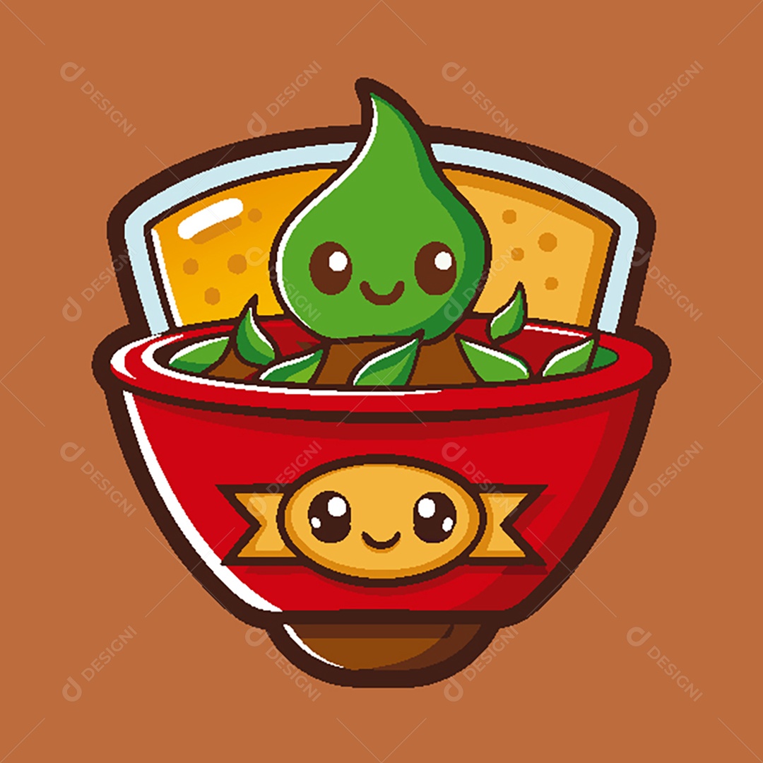 Modelo de Ícone de Logo Tigela de Comida Vetor EPS