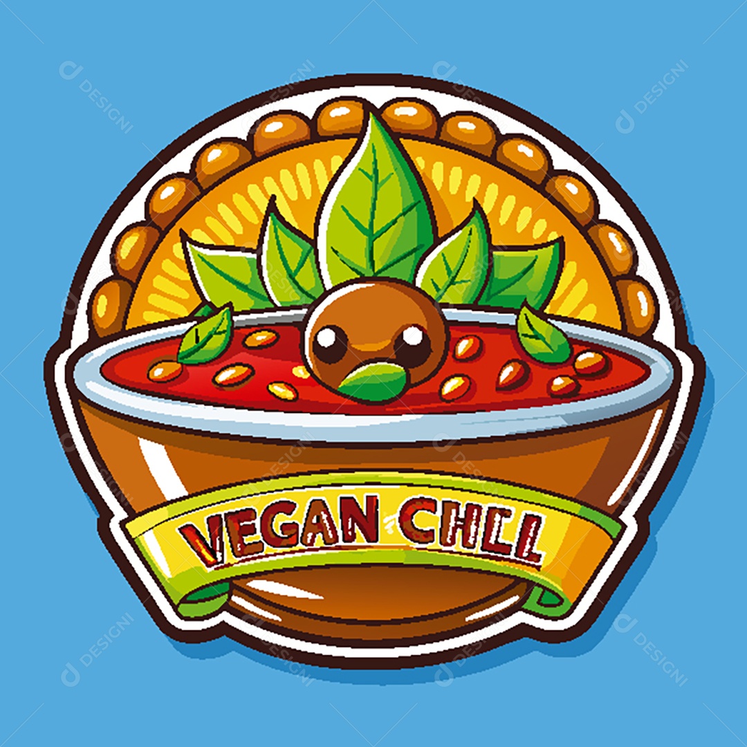 Modelo de Ícone de Logo Tigela de Comida Vetor EPS