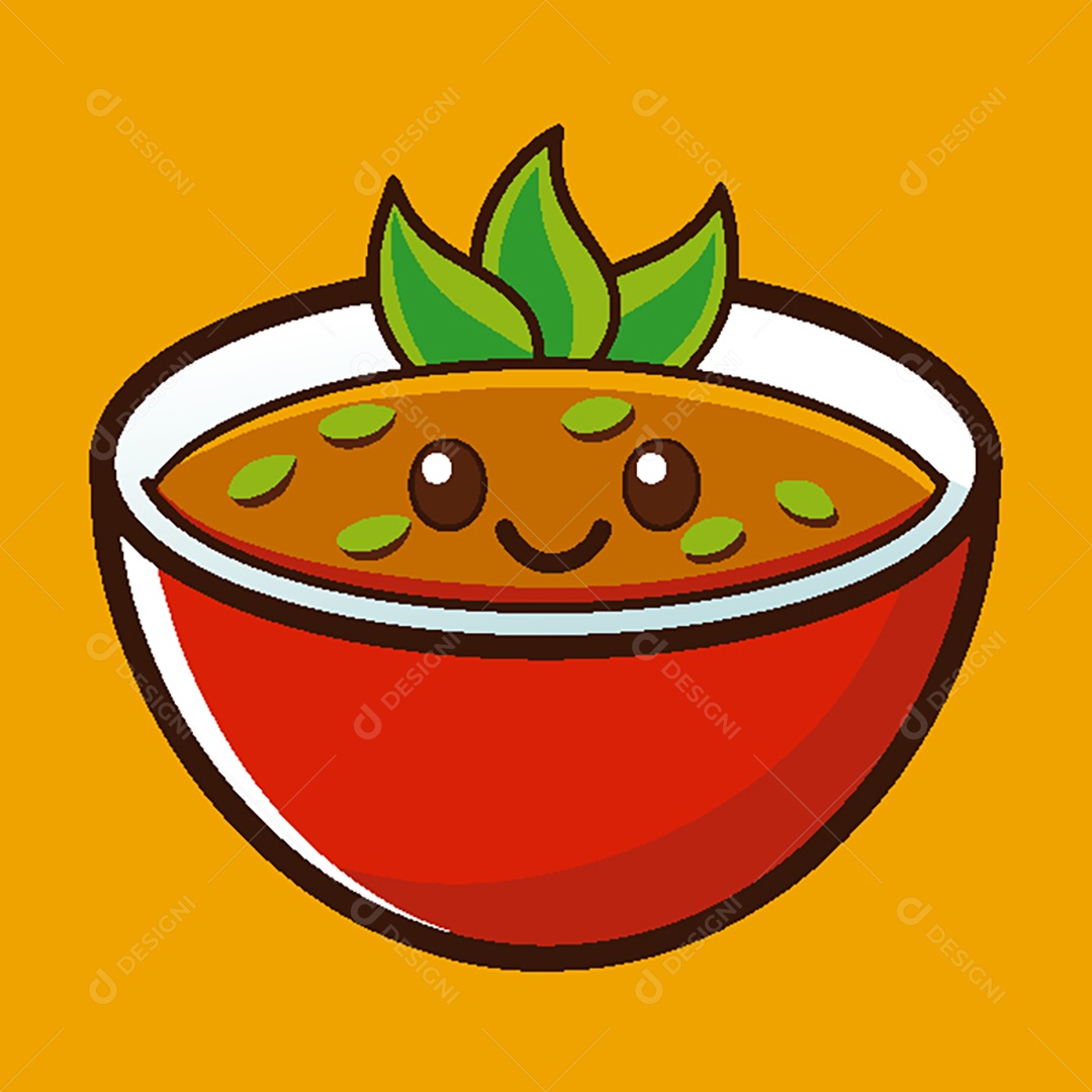 Modelo de Ícone de Logo Tigela de Sopa Vetor EPS