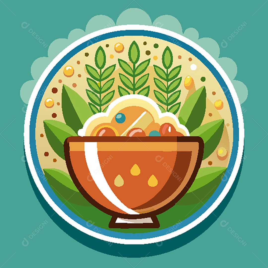 Modelo de Ícone de Logo Tigela de Macarrão Vetor EPS