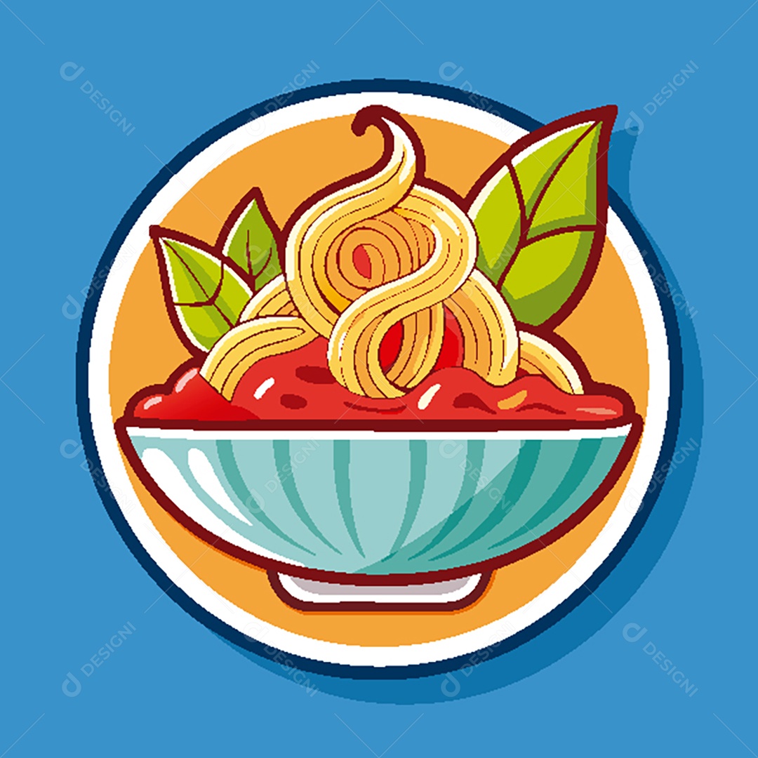 Modelo de Ícone de Logo Tigela de Comida Vetor EPS