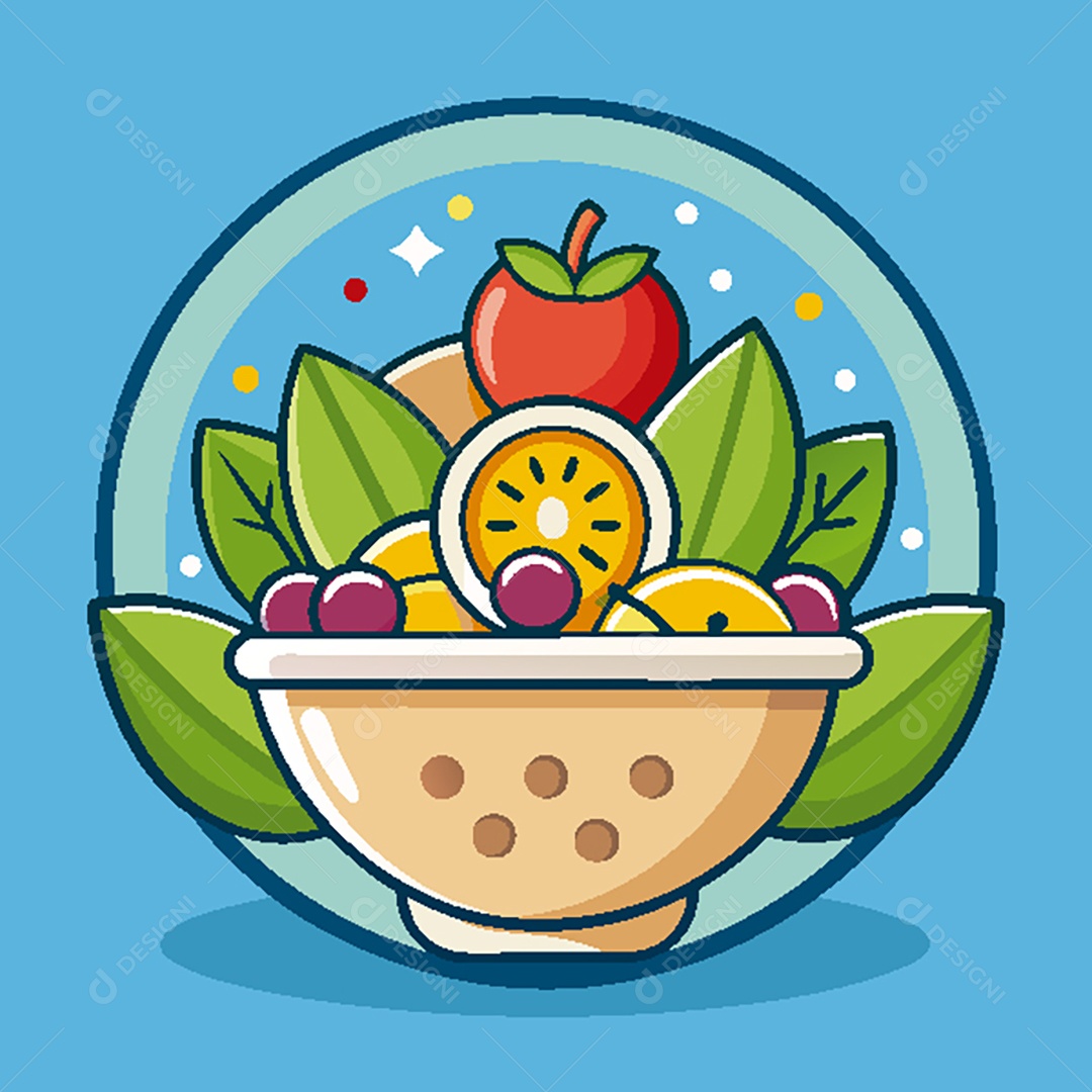 Modelo de Ícone de Logo Tigela de Frotas Vetor EPS