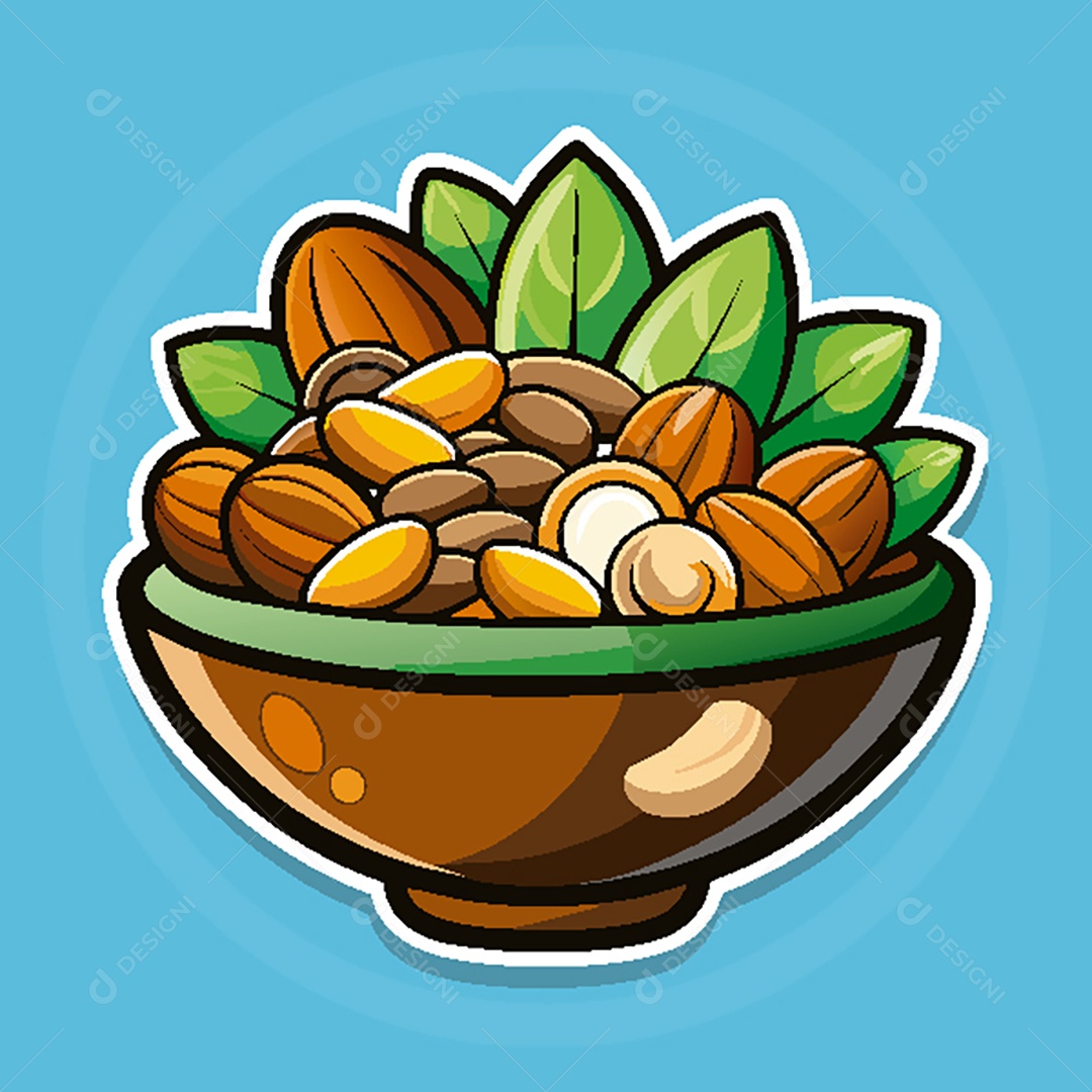 Modelo de Ícone de Logo Tigela de Comida Vetor EPS