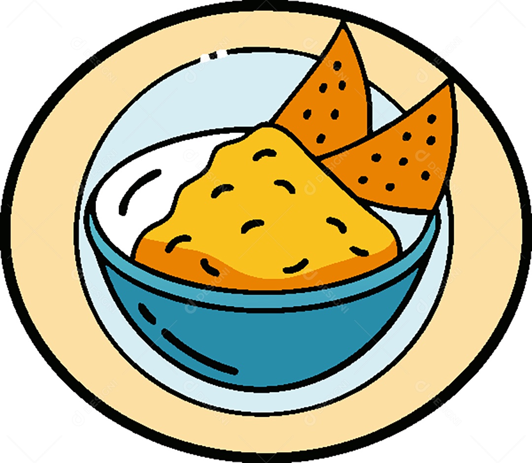 Modelo de Ícone de Logo Tigela de Comida Vetor EPS