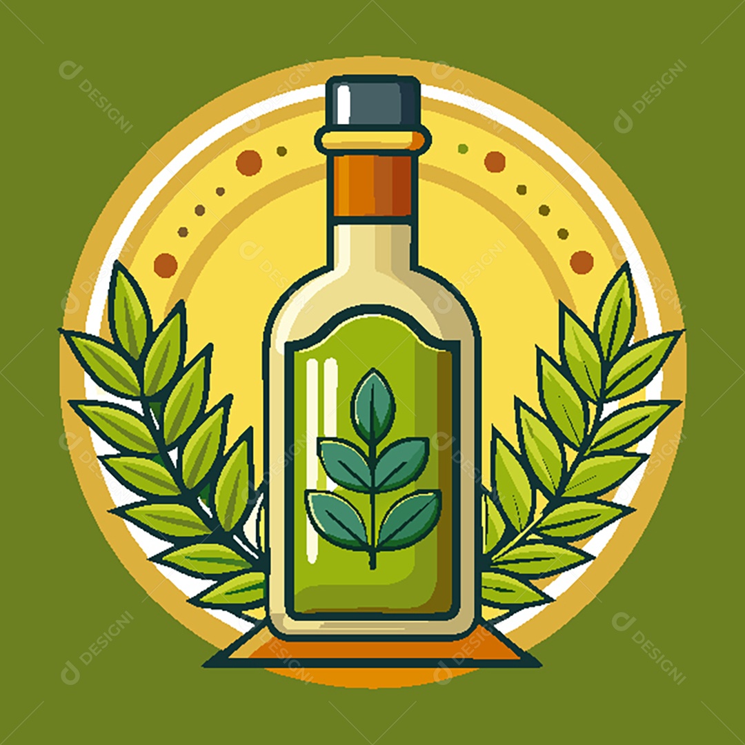 Modelo de Ícone de Logo de Garrafa Vetor EPS