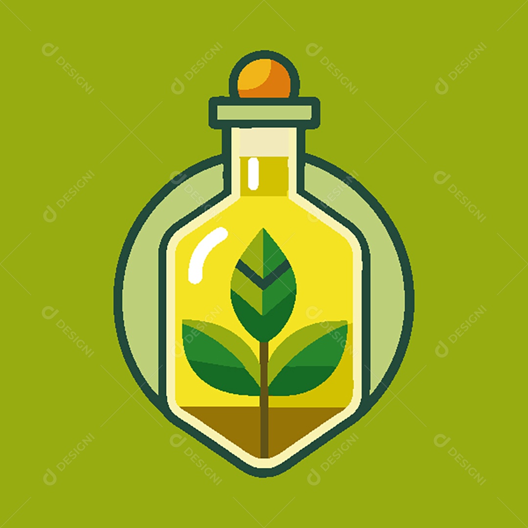 Modelo de Ícone de Logo de Garrafa Vetor EPS