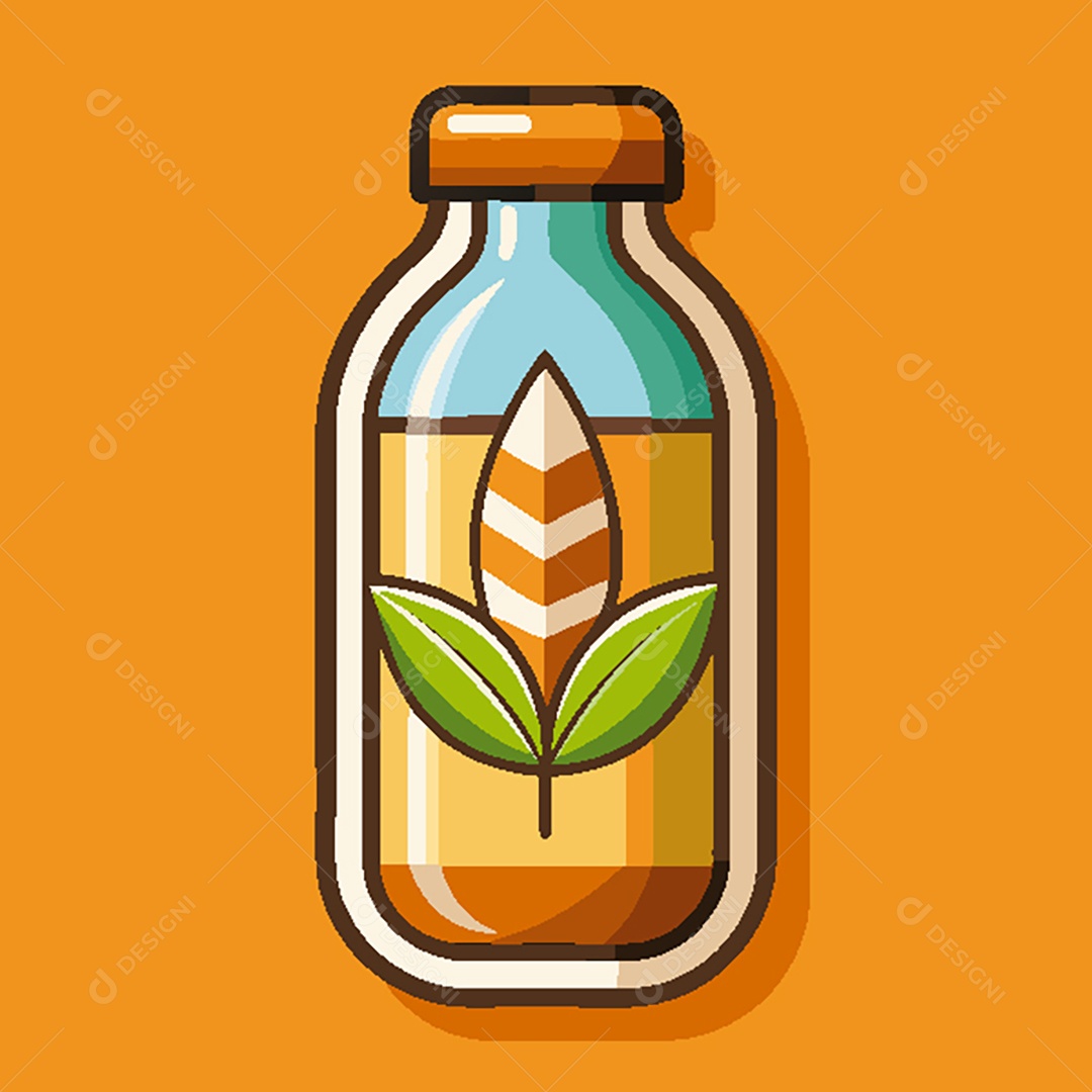 Modelo de Ícone de Logo de Garrafa Vetor EPS