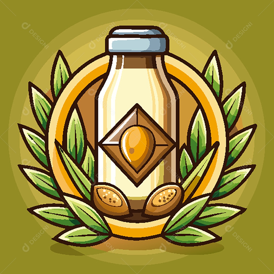 Modelo de Ícone de Logo de Garrafa Vetor EPS