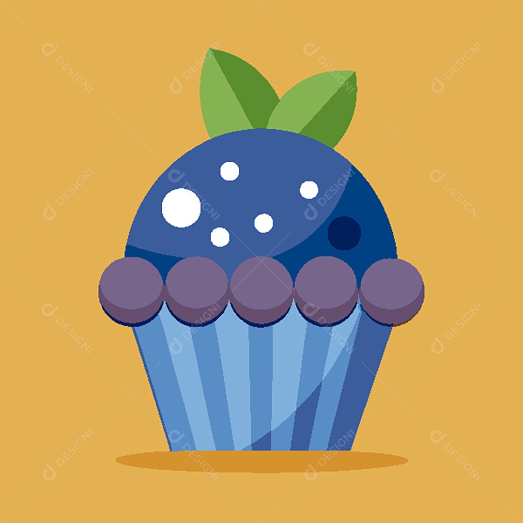 Modelo de Ícone de Logo Cupcake Vetor EPS