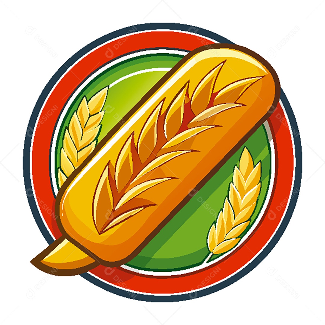 Modelo de Ícone de Logo Pão Vetor EPS