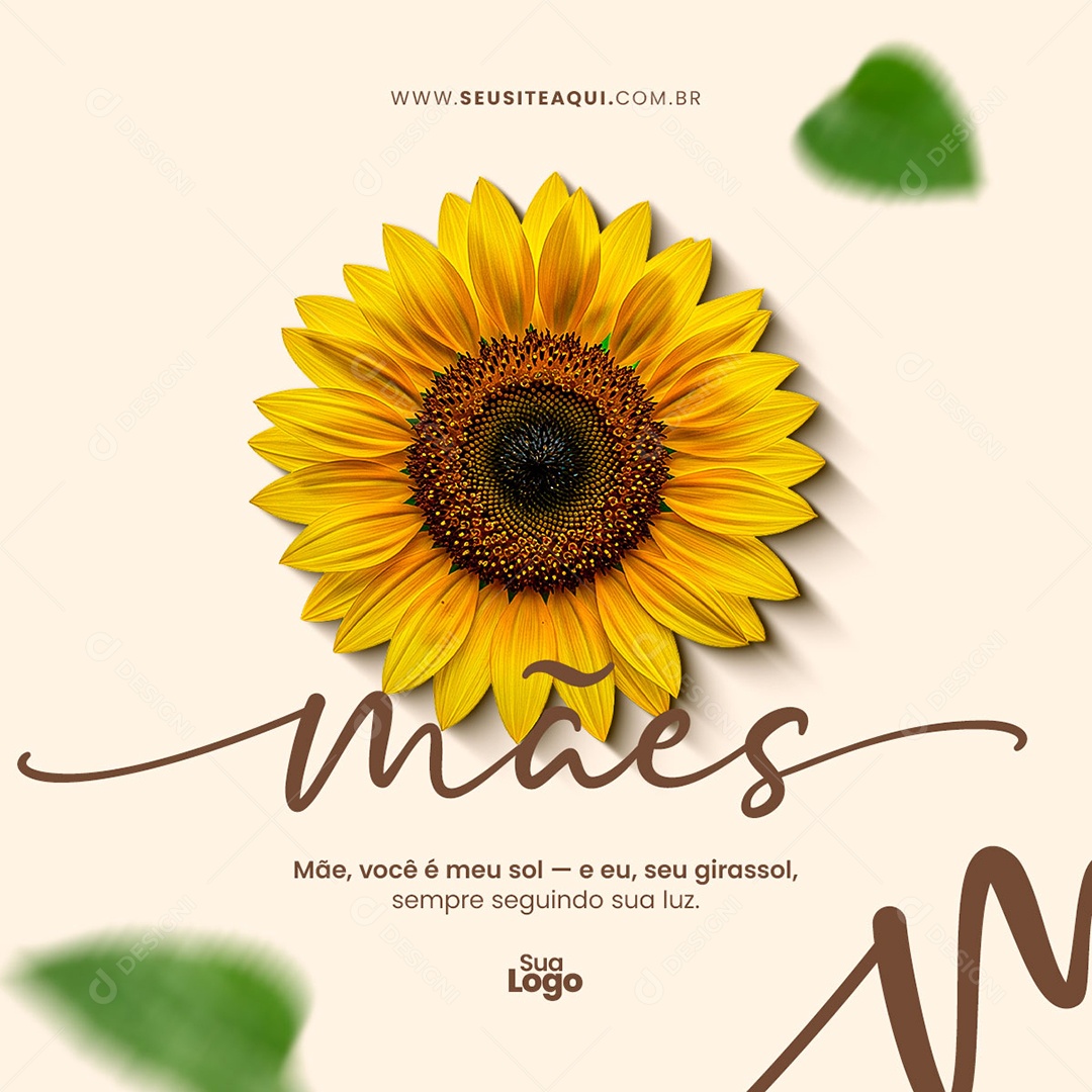 Feliz Dia das Mães Social Media PSD Editável