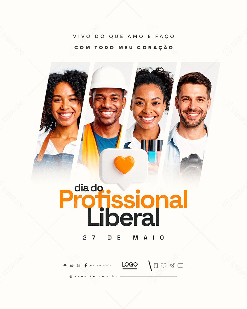 Dia do Profissional Liberal 27 de Maio Social Media PSD Editável