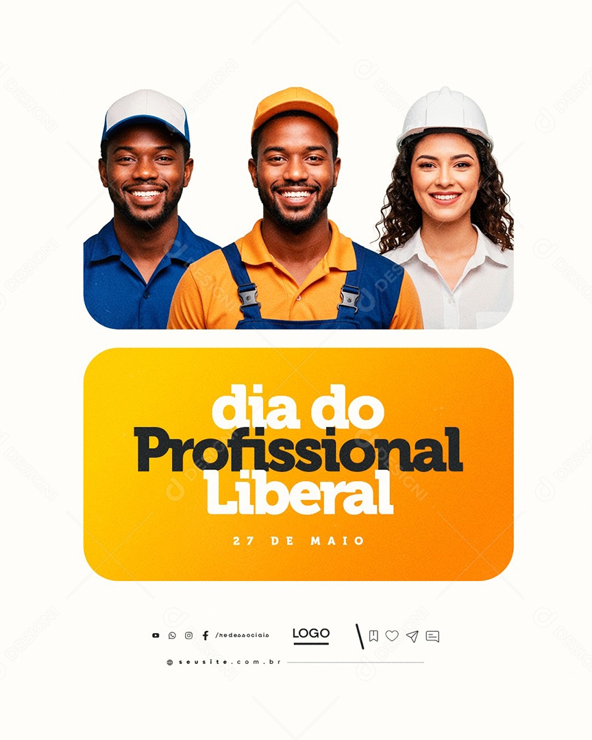 Dia do Profissional Liberal 27 de Maio Social Media PSD Editável