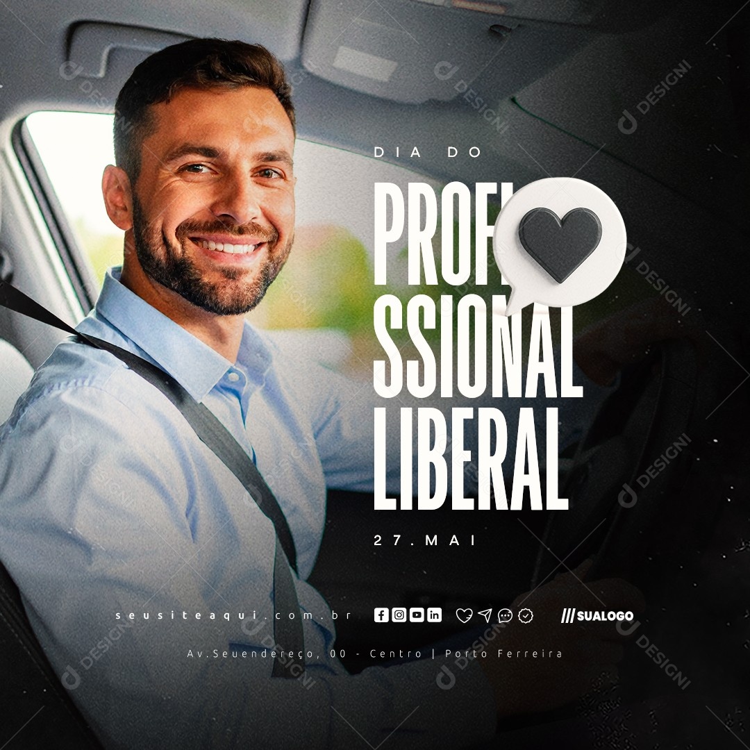 Dia do Profissional Liberal 27 de Maio Social Media PSD Editável
