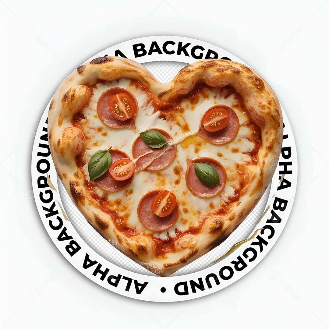 Elemento 3D Pizza Para Composição PSD