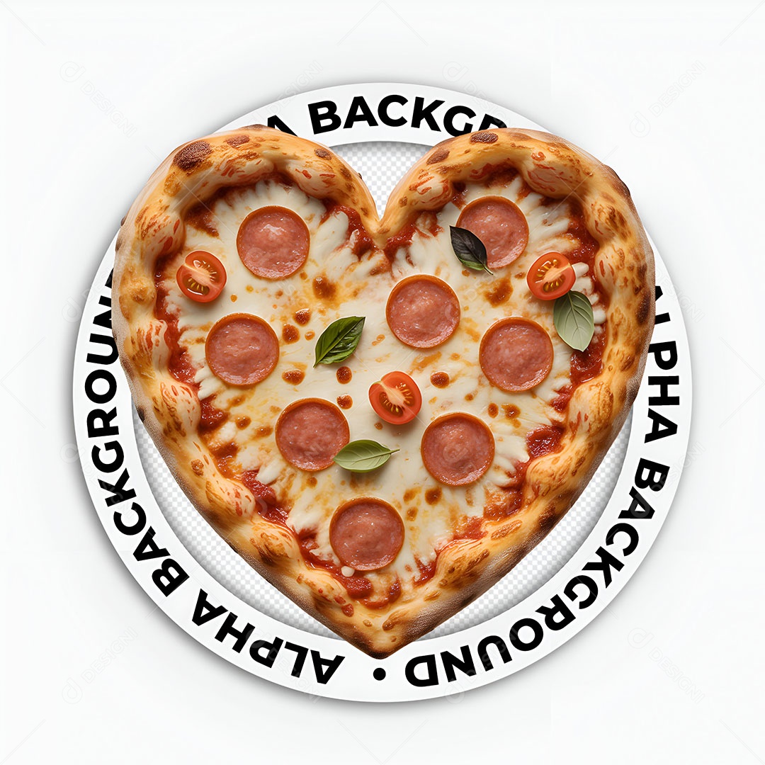 Elemento 3D Pizza Para Composição PSD