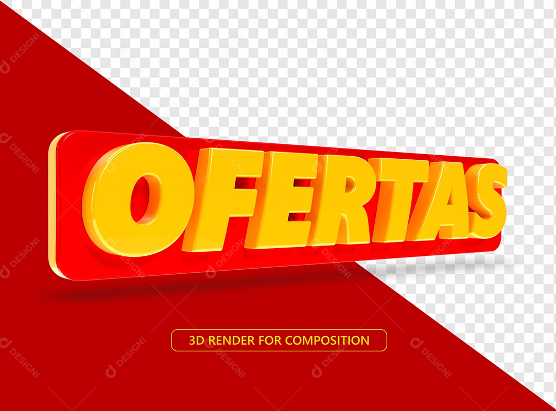 Ofertas Selo 3D Para Composição PSD