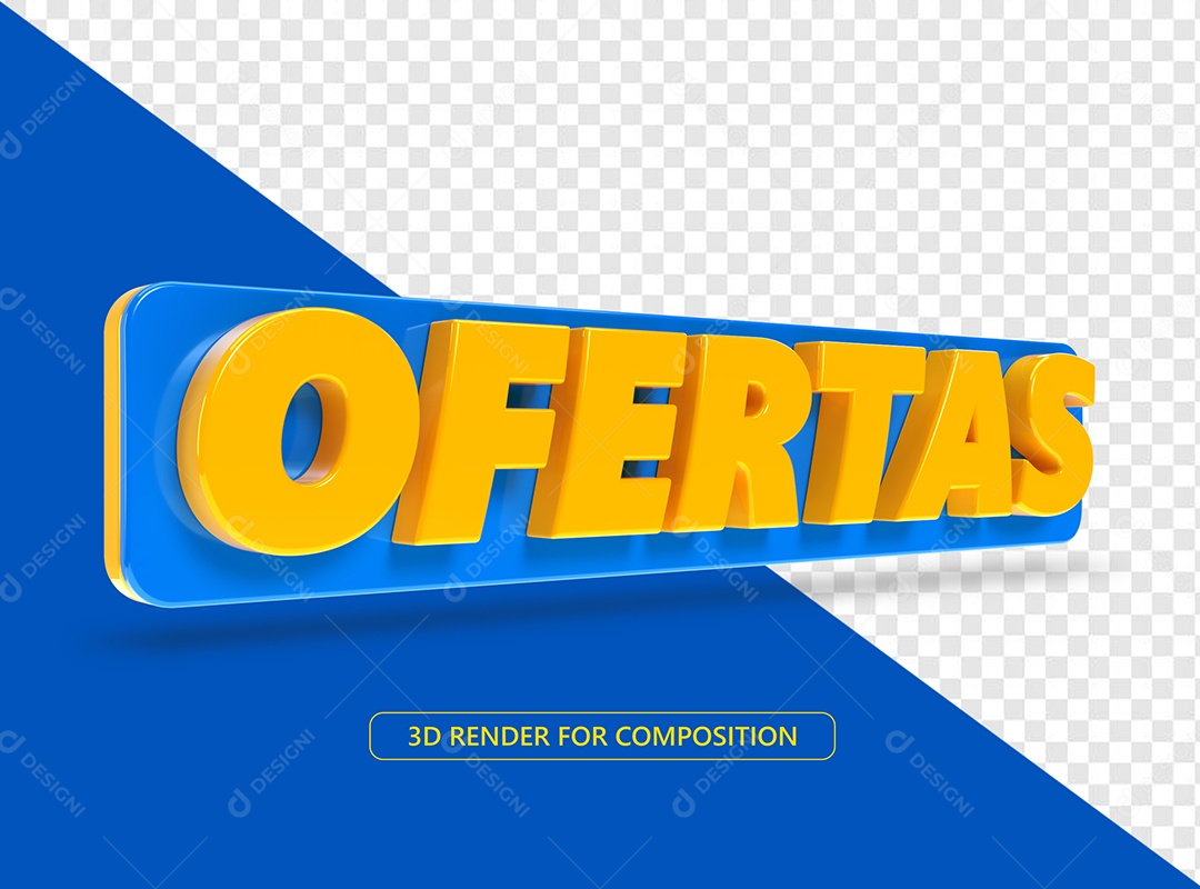 Ofertas Selo 3D Para Composição PSD