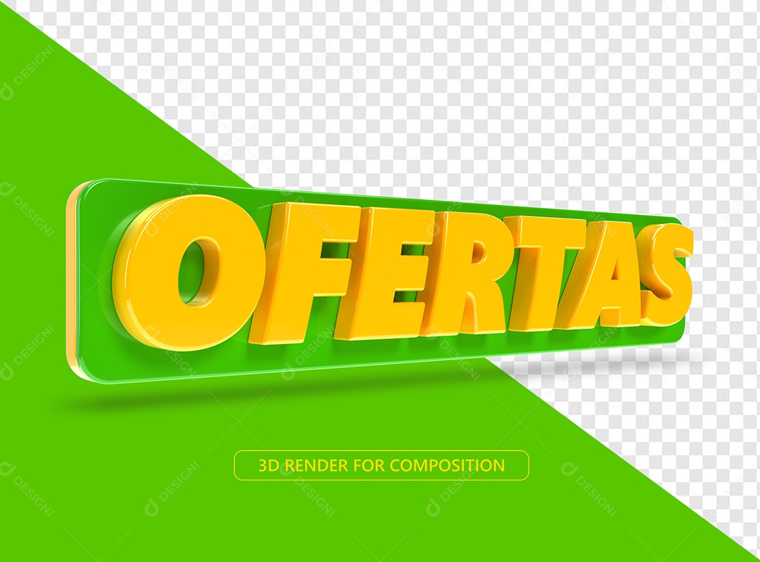 Ofertas Selo 3D Para Composição PSD