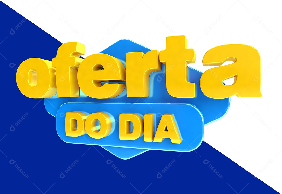 Oferta do Dia Selo 3D Para Composição PSD
