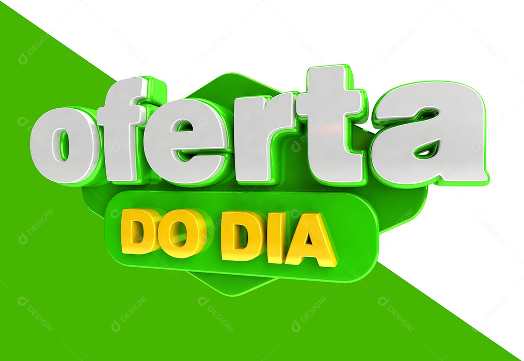 Oferta do Dia Selo 3D Para Composição PSD