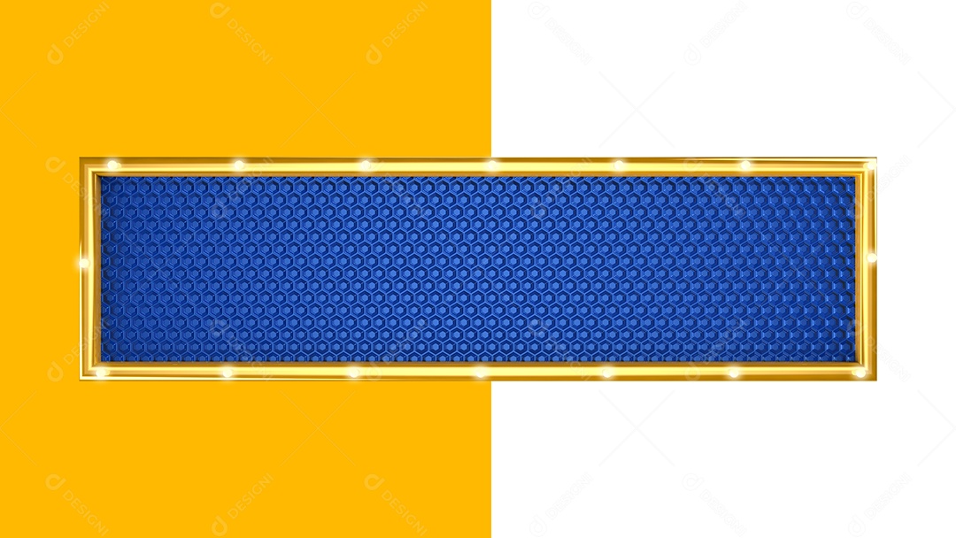 Elemento 3D Painel Metálico Com Luz Para Composição PSD