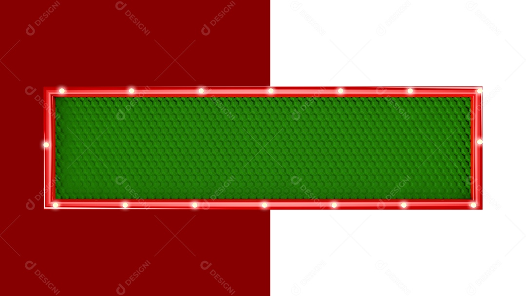 Elemento 3D Painel Metálico Com Luz Para Composição PSD