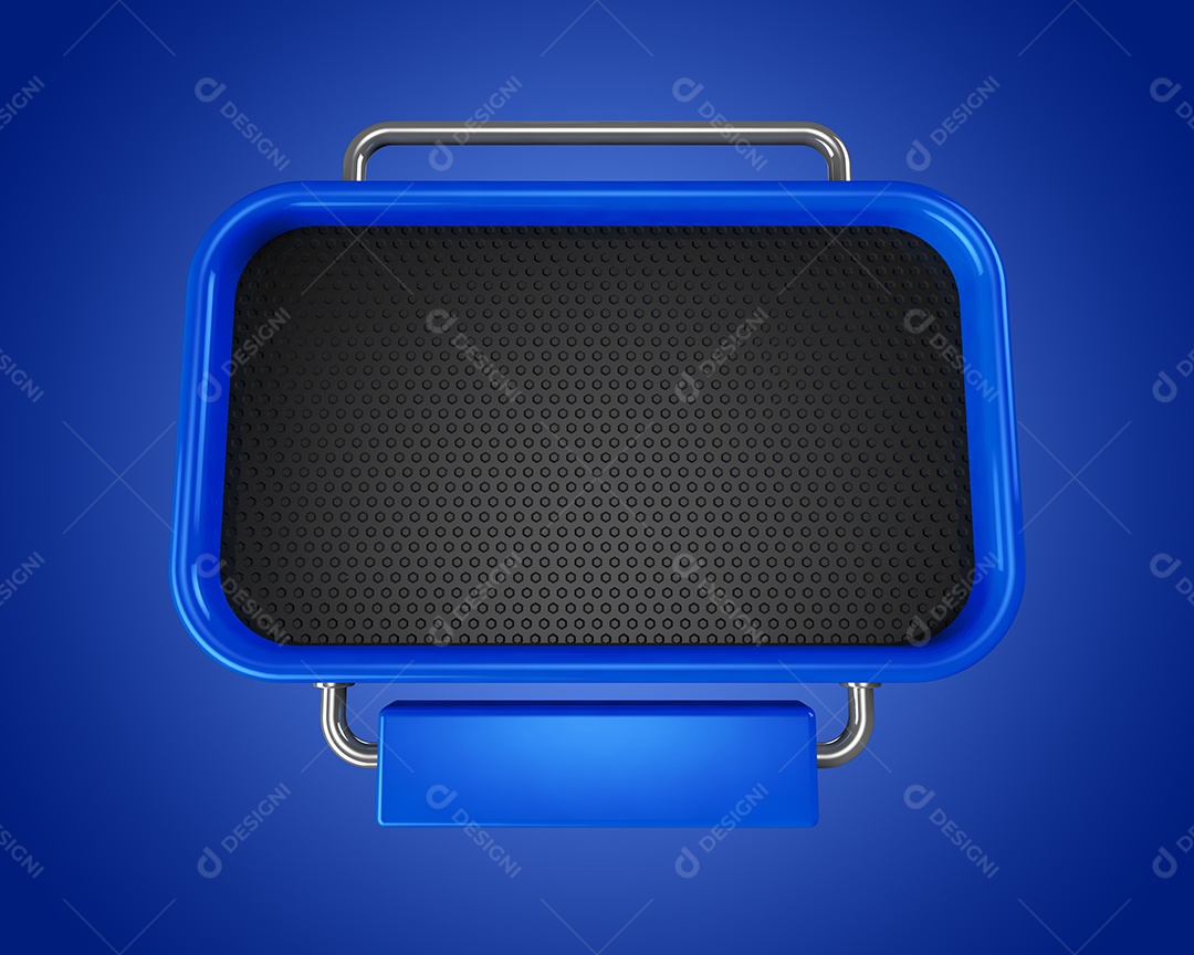 Elemento 3D Painel Metálico Para Composição PSD