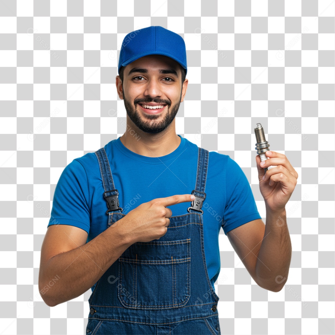 Profissional Mecânico PNG Transparente