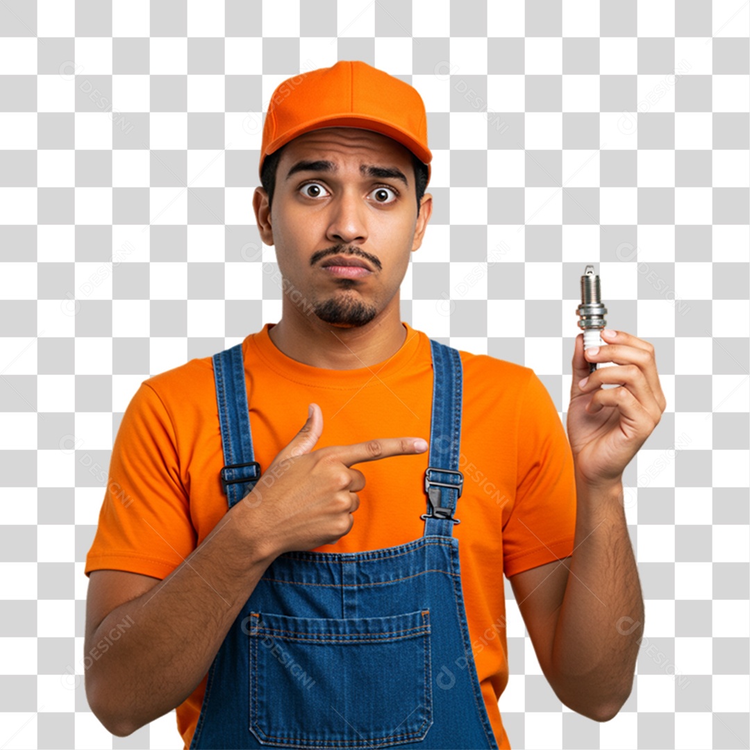 Profissional Mecânico PNG Transparente