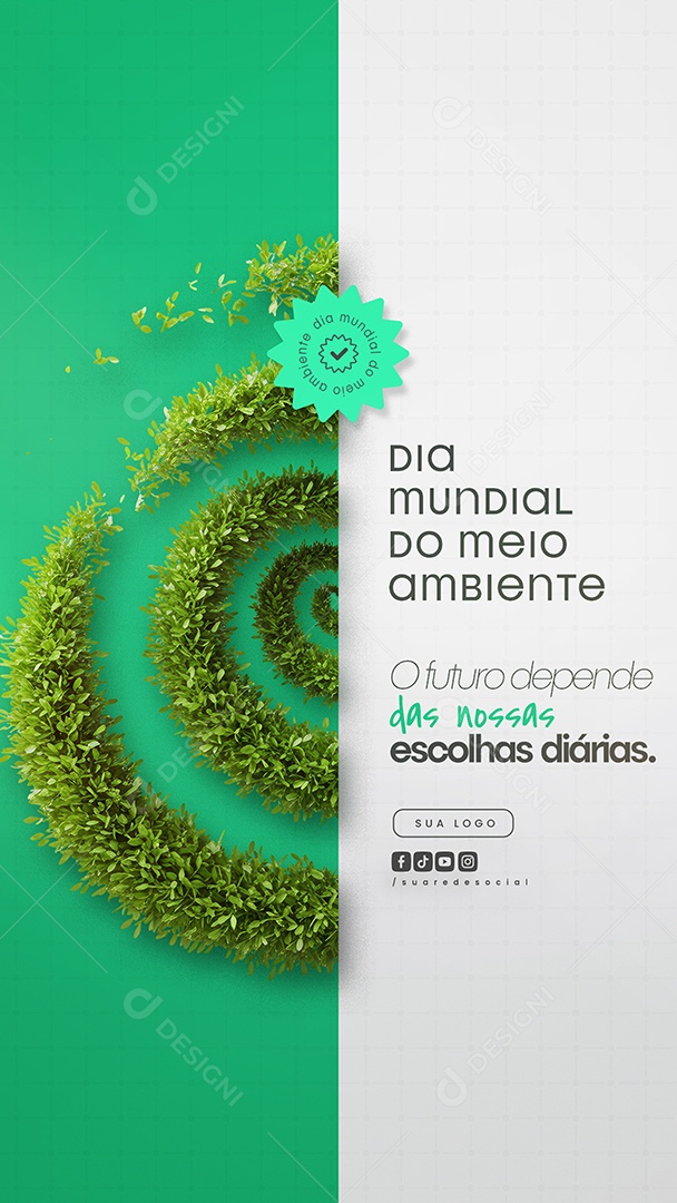 Story Dia Mundial do Meio Ambiente 05 de Junho Social Media PSD Editável