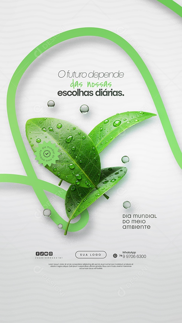 Story Dia Mundial do Meio Ambiente 05 de Junho Social Media PSD Editável