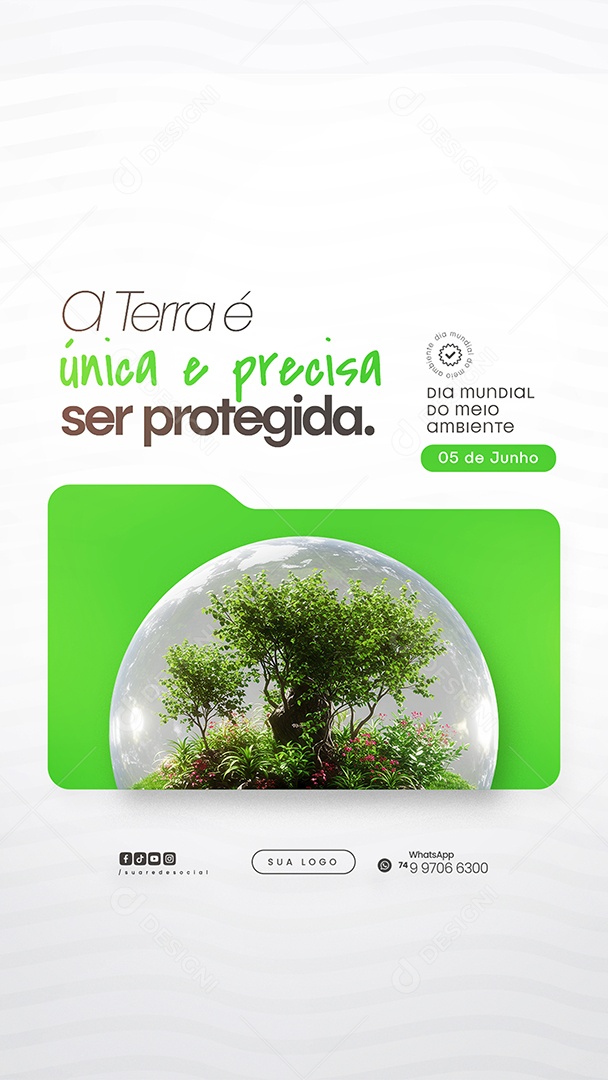 Story Dia Mundial do Meio Ambiente 05 de Junho Social Media PSD Editável