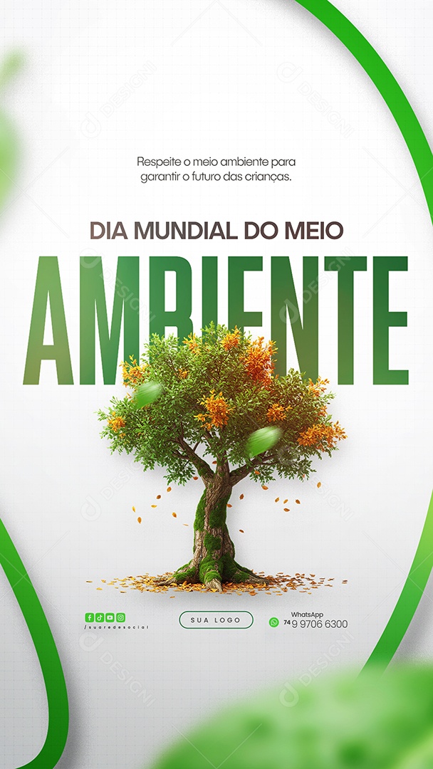 Story Dia Mundial do Meio Ambiente 05 de Junho Social Media PSD Editável