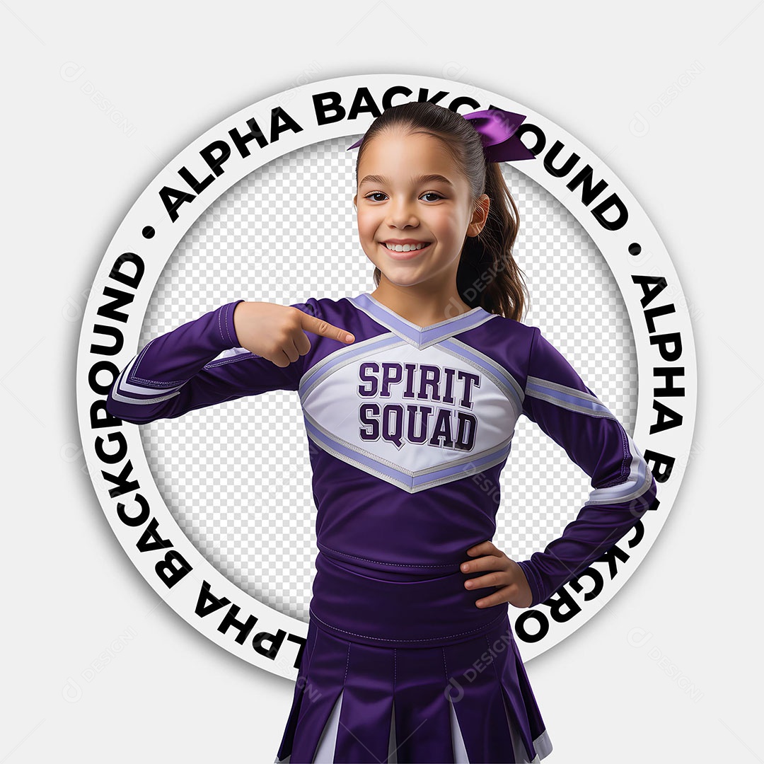 Personagem 3D Menina Bailarina Para Composiçaõ PSD