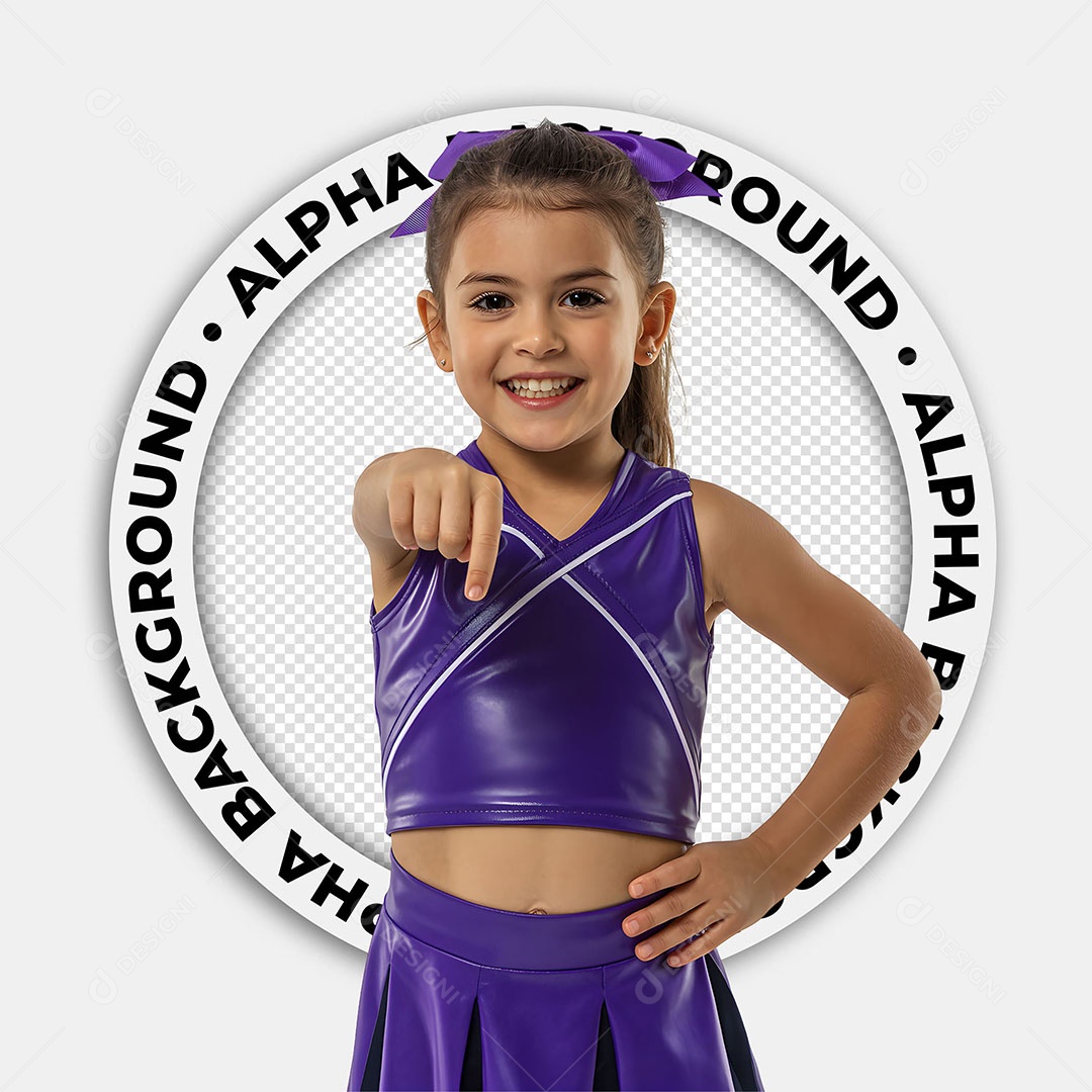 Personagem 3D Menina Bailarina Para Composiçaõ PSD