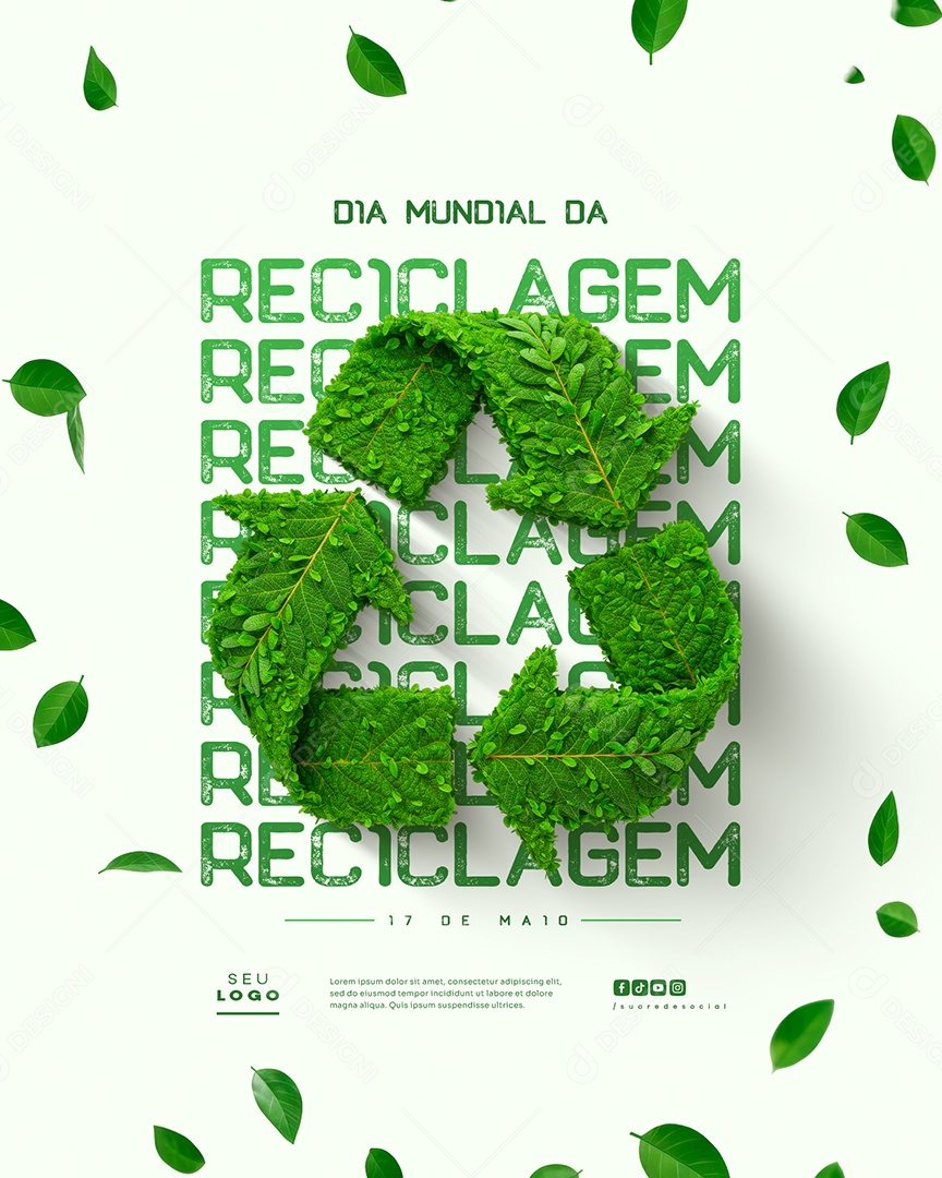 Feed Dia Mundial da Reciclagem 17 de Maio Social Media PSD Editável