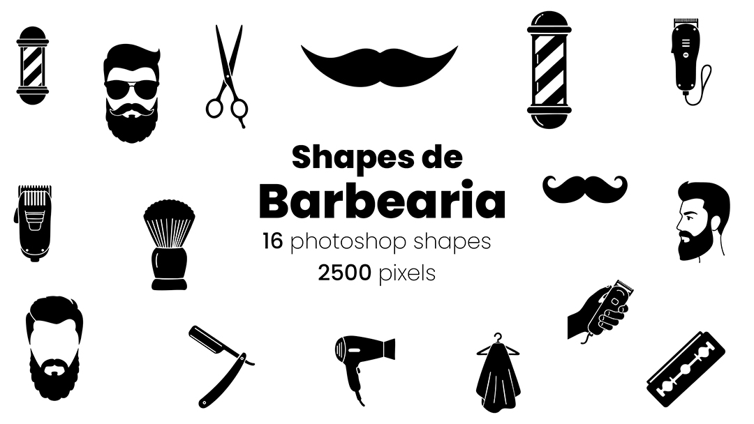 Ícones Barbearia Shapes CSH