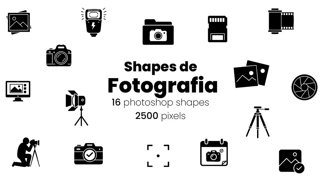 Ícones Fotografia Shapes CSH