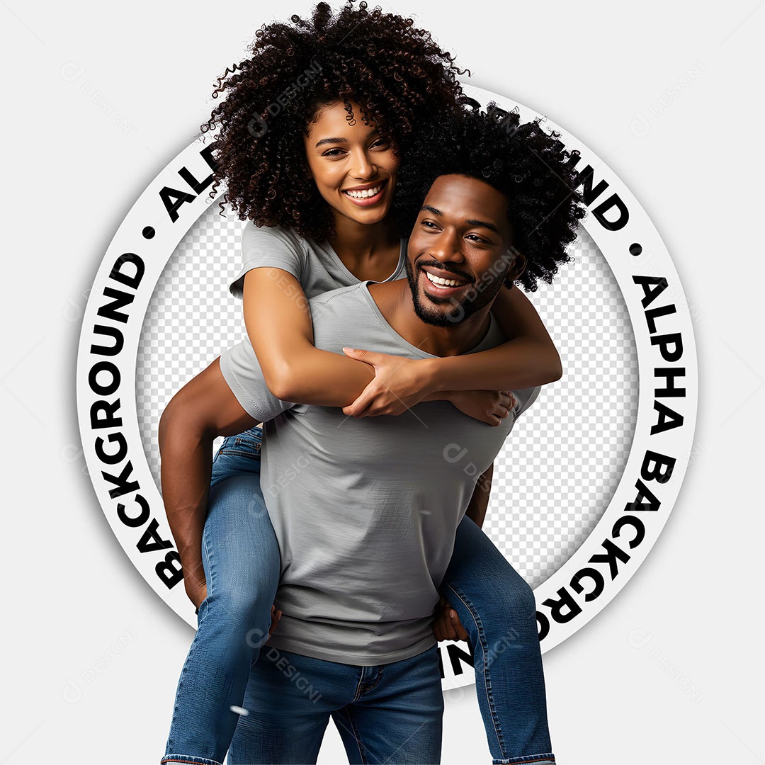 Personagens 3D Casal de Namorados Para Composição PSD