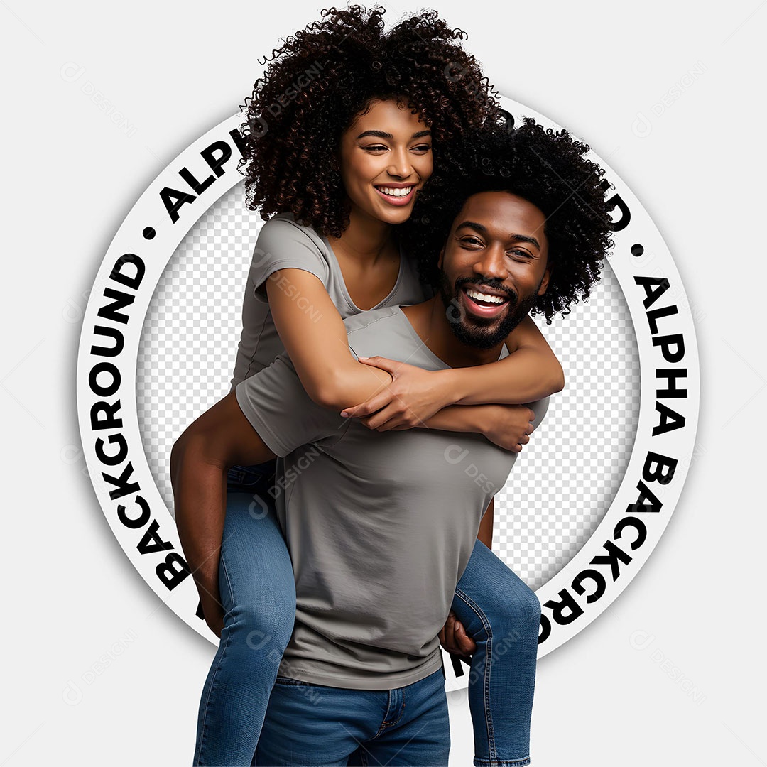 Personagens 3D Casal de Namorados Para Composição PSD