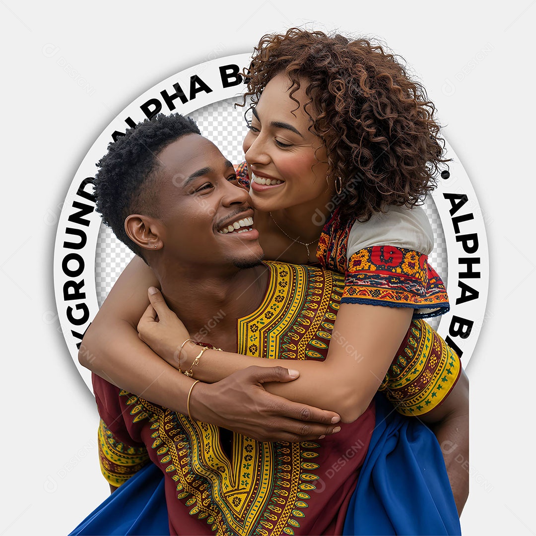 Personagens 3D Casal de Namorados Para Composição PSD