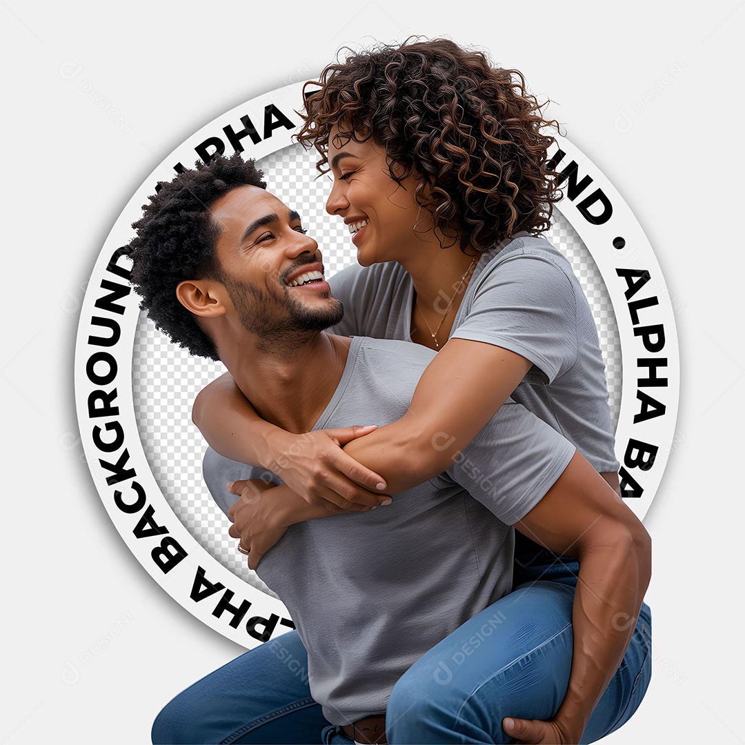 Personagens 3D Casal de Namorados Para Composição PSD