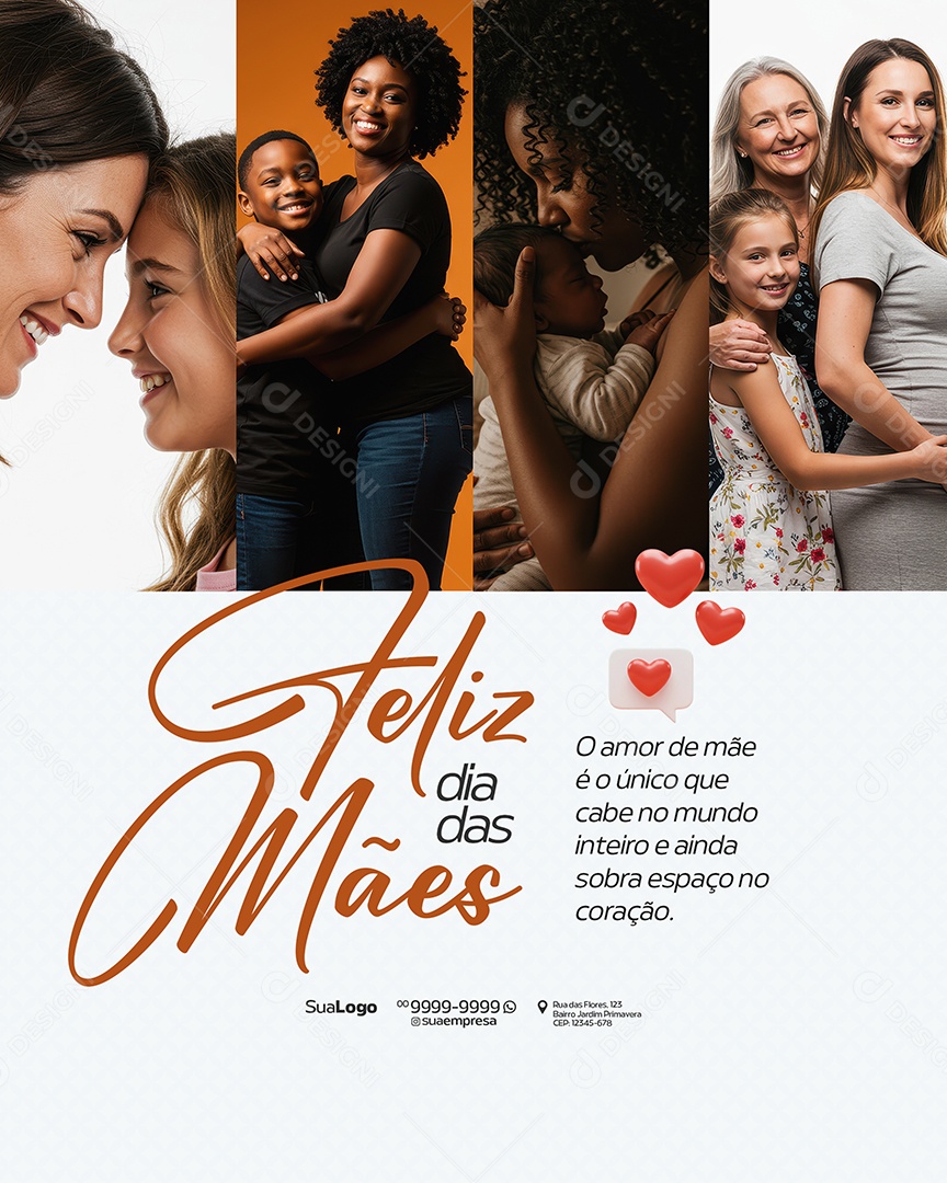 Feliz Dia das Mães 11 de Maio Social Media PSD Editável