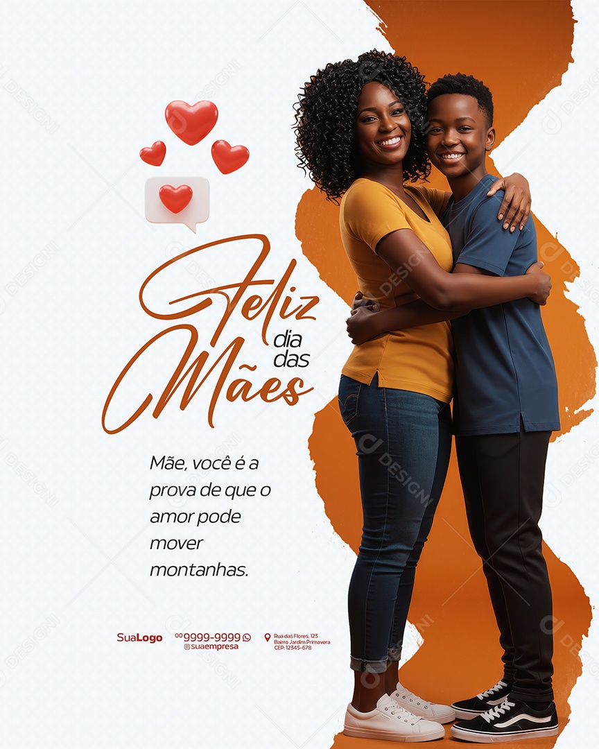 Feliz Dia das Mães 11 de Maio Social Media PSD Editável